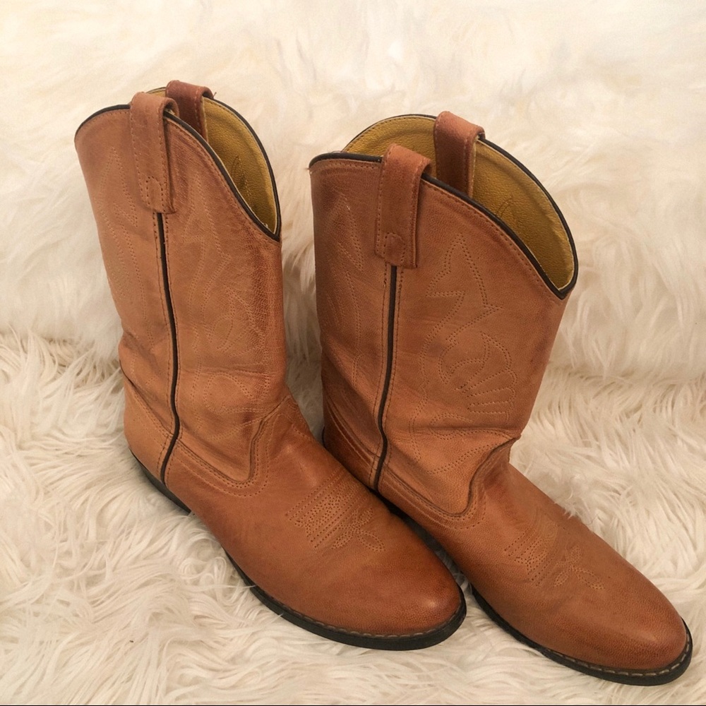 Genuine Leather Cowboy Boots